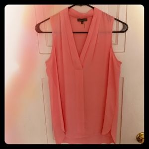 Vince Camuto Sheer Orange Blouse